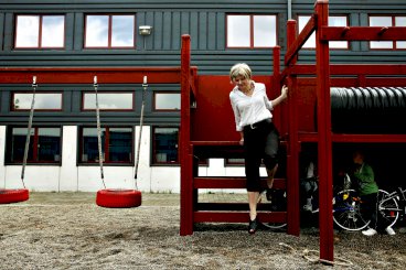 Da Birgit Lise Andersen blev skoleleder på Strandgårdskolen i 2004, stod det hurtigt klart for hende, at de havde brug for længere tid med børnene. Derfor blev skolen landets ellevte helhedsskole i 2011. Foto: Polfoto