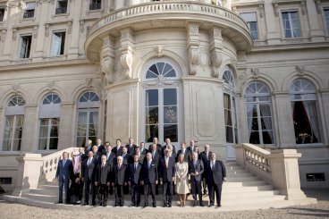 Omkring 30 lande – deriblandt Danmark – deltog i en konference i Paris den 15. september, hvor indsatsen mod IS var på dagsordenen.
Foto: Polfoto
