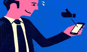 Også de sociale medier lægger nyt pres på kommunaldirektørerne. Illustration: Flemming Dupont