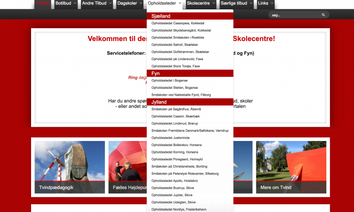 Navnene på institutioner med tilknytning til Tvind fremgik indtil foråret i år af hjemmesiden Tvindportalen.dk. Den er efterfølgende nedlagt.