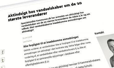 Ikke forpligtet til at imødekomme anmodningen skriver Danva i toppen af sin vejledning til, hvordan medlemmerne i brancheorganisationen kan besvare anmodninger om aktindsigt fra kommunen.dk. Miljø- og Fødevareklagenævnet har dog underkendt denne vurdering i omkring 10 afgørelser. Foto: Skærm-foto via Danva.