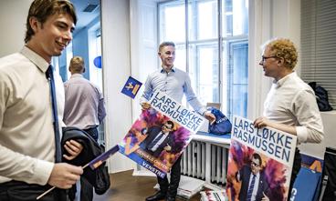 Hos Venstres Ungdom gør aktivister klar til kamp under valgkampen i 2019. Partiet har i 2019 medlemsfremgang for første gang i fire år.