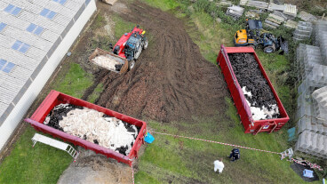 Minkfarm ved Hanstholm, hvor myndighederne sidst i oktober aflivede dyrene. Det var før den ulovlige besked om, at alle mink skulle aflives.