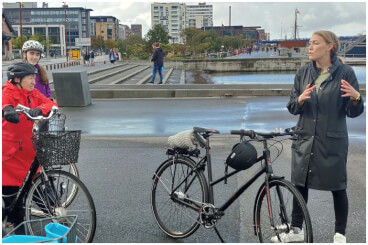 En af Lisbeth Lauritsens mærkesager er cykelpolitik. I efteråret arrangerede hun en cykeltur rundt i Aalborg og lagde en stak billeder op på Instagram fra turen sammen med et par politiske bemærkninger.